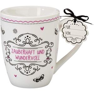 Sheepworld Mok met spreuk betoverend en prachtig | koffiemok, porselein, 30 cl | lievelingsmok, cadeau voor haar, Pasen, voor Pasen nest | 59261