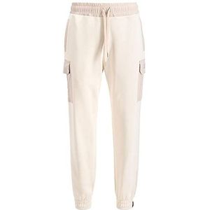 ALPHA INDUSTRIES Sweat Nylon Cargo Jogger Jurk, Jet Stream White, 3 XL Uniseks Volwassenen, wit (Jet Stream White), 3XL