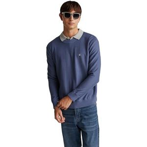 United Colors of Benetton Shirt G/C M/L, Blauw, L