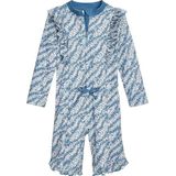 Playshoes - Protection UV - Une Pièce - Blümchen Bleu Pétrole - Polyester Recyclé