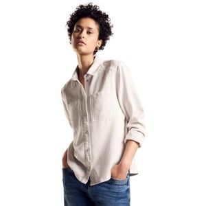 STREET ONE Dames A212198 jeansjas, Smooth Sand beige wash, 44, Smooth Sand Beige Wash, 44