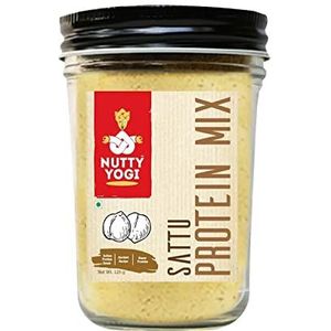 Nutty Yogi Sattu - Indian Protein Mix I Plant Protein I 100% Vegan, Natural, Nutritious, High Fiber, Healthy, Boosting Immunity I Post Workout, Diet Shake - 100gm (Pack of 2)