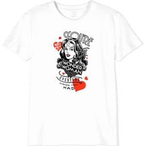 dc comics Wonder Woman - Happy Mother's Day GIWOOTS005 T-shirt voor kinderen, wit, maat 14 jaar, Wit, 14 Jaren