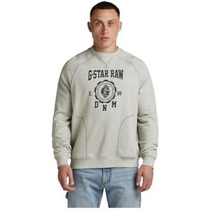 G-STAR RAW Collegic Raglan Loose r Sweat, Meerdere kleuren (Milk Htr D24417-d562-971), XXL