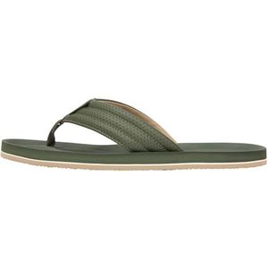 Tommy Hilfiger Heren COMFORT PADDED PERF BEACH SANDAL FM0FM05712 Flip Flops, GROEN (Arctic Spar), 39, Groene Arctische sparren, 39 EU