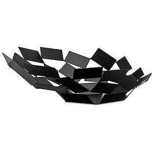 Alessi La Stanza dello Scirocco MT03 B Designer-tafelkleed van roestvrij staal 18/10, gekleurd met epoxyhars, zwart