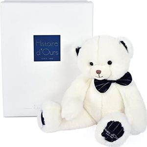 Histoire d'Ours HO3130 Pluche beer, ivoor, 30 cm, preppy chic
