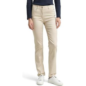 TOM TAILOR - Broek - Lichtbeige - Slimfit - Mid Waist - Lang