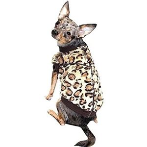 Hip Doggie Cheetah Ink Vest, L, bruin