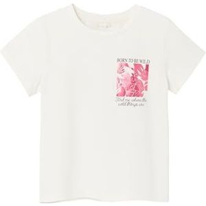 NAME IT Nkfdulrikka Ss Short Top, Jet Stream, 122/128 cm