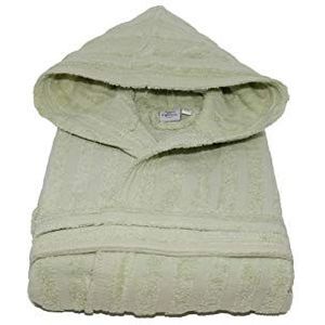 Horizoon/linnen badjas met capuchon, zakken en riem