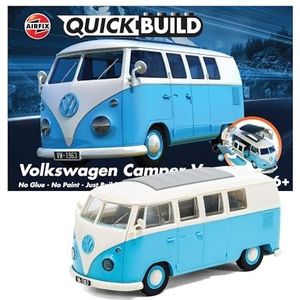 Airfix J6024 QUICKBUILD Volkswagen VW Camper Bus - Blauw - Wit Plastic Modelbouwpakket