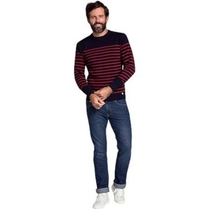 Armor Lux Mullein gestreepte trui - wol, I78 schip/rood chili I78 schip/rood (chili), XXL