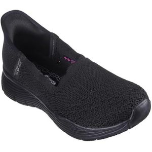 Skechers Seager-Believe It Handsfree instappers voor dames, platte instappers, Zwart, 40.5 EU