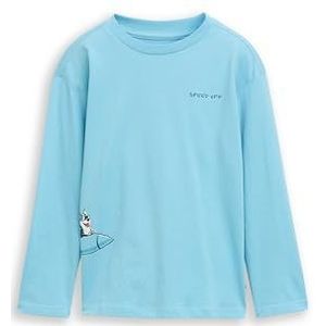 TOM TAILOR Kinder-T-shirt met lange mouwen, 38893 - Elixir Blue, 92-98
