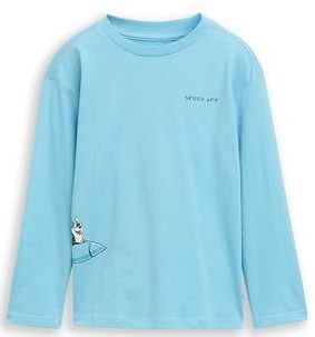 TOM TAILOR Kinder-T-shirt met lange mouwen, 38893 - Elixir Blue, 92-98