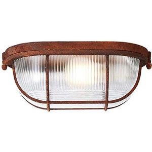 BRILLIANT lamp Bobbi wand- en plafondlamp 28cm roestkleurig | 1x A60, E27, 40W, geschikt voor normale lampen (niet inbegrepen) | Schaal A ++ tot E | Geschikt voor LED-lampen