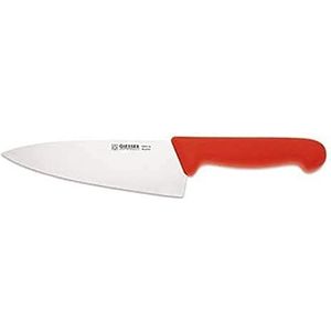 Giesser Since 1776 - Made in Germany - Chef's Knife, red, Basic Red, 16 cm Blade, Non-Slip Grip, Kitchen Knife, Dishwasher Safe, Stainless