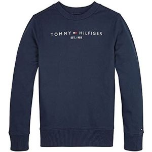 Tommy Hilfiger Essential Sweatshirt, uniseks, kinderen, Blauw (Twilight Navy), 10 ans