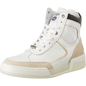 Shabbies Amsterdam Shs0982 Sneakers voor dames, Wit Offwhite Silver Black, 41 EU