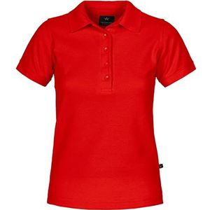 Texstar PSW4 Pikee dameshemd met mouwzak, maat S, rood
