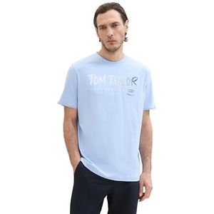 TOM TAILOR Heren T-shirt, 35271 Windsurf Blue, S