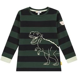Steiff Gestreept sweatshirt voor jongens, groen (jungle green), 92 cm