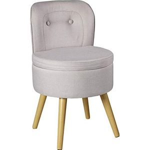 Echtwerk Fauteuil ""Vince"", gestoffeerde stoel, Scandinavische fauteuil, stoel met comfort, hoge rugleuning, zachte schuimvulling, voor woonkamer en leeshoek, houten poten, 42 x 42 x 71 cm, 6,2 kg,