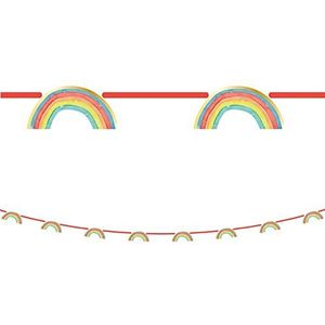 Procos 90593 slinger regenboogparty van papier, meerkleurig