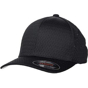 Flexfit Unisex Athletic Mesh Cap, zwart, Eén maat