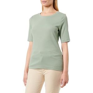 s.Oliver T-shirt voor dames, korte mouwen, groen, maat 48, groen, 48