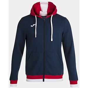 Joma 3XL Comfort II, jas met capuchon, uniseks, volwassenen, marineblauw-rood