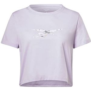 Reebok Dames Grafisch T-Shirt, Wit, 2XL, Kleur: wit, XXL