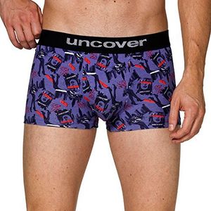 Uncover by Schiesser Heren retroshorts trunk shorts, blauw (jeansblauw 816), XXL