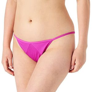 PUMA Ribbed Tanga Bikinibroekje voor dames, Purple Combo, XS