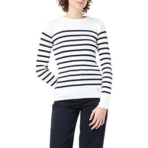 Armor Lux, Pullover Marin""Groix"" Erfgoed dames, wit (4FQ Milk/Rich Navy 4FQ), 38