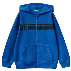 United Colors of Benetton Sweatshirt met capuchon voor kinderen en jongens, Bluette 36u, 120 cm