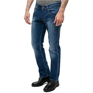 Guess Heren Vermont Straight Slim Jeans, groen (Greenwich), 34