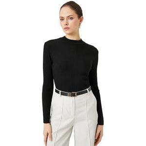Koton Halve coltrui voor dames, Schwarz (999), L