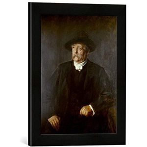 Ingelijste afbeelding van Franz Seraph van Lenbach Otto van Bismarck/Lenbach 1878"", kunstdruk in hoogwaardige handgemaakte fotolijst, 30 x 40 cm, mat zwart