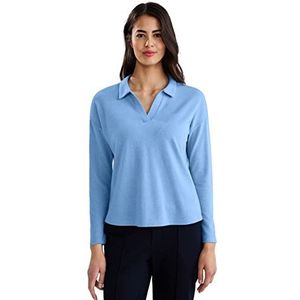 Street One Dames A319139 poloshirt, Bay Blue Melange, 38, Bay Blue Melange, 38
