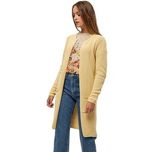 Minus Dames Vibe Vest Vest, Yellow Straw, XS