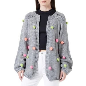 blonda Dames gebreide jas 12419392-BL01, grijs meerkleurig, XS/S, grijs, meerkleurig., XS/S