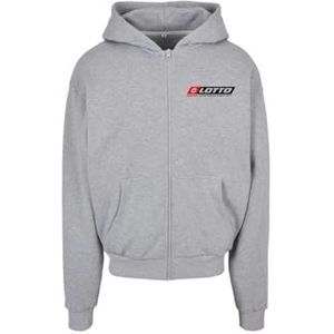 LOTTO Uniseks sweatshirt voor dames en heren, model TL1132, grijs, maat M, Grijs, M