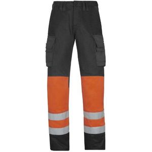 HV werkbroek Kl. 1. 48 EU Muted Black-Hv Oranje