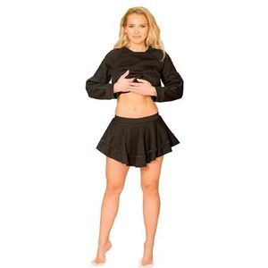 Kalimo Krabi Skirt Shorts voor dames, zwart, XL, soft touch, katoen, zwart, XL