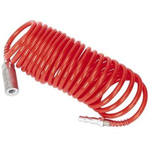 Sealey SA305 PU Coiled Air Hose 5mtr x 5mm with Couplings