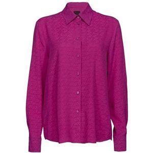 Pinko Dampen overhemd crêpe de chin dames, Vib_viola Buganville, 44 NL
