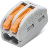 Wago - Kabelklem - Voor Stijve en Halfstijve Draden - Tot 32 A - 2 Ingangen