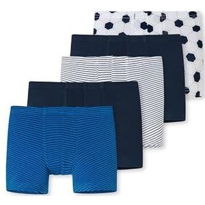 Schiesser Boys 5-pack boxershort onderbroeken - 95/5 biologisch katoen - maat 92 tot 140, Gesorteerd 5_173129, 98